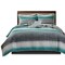 Gracie Mills   Ianne Modern 8-Piece Watercolor Stripe Quilt Set with Cotton Bed Sheets - GRACE-5692